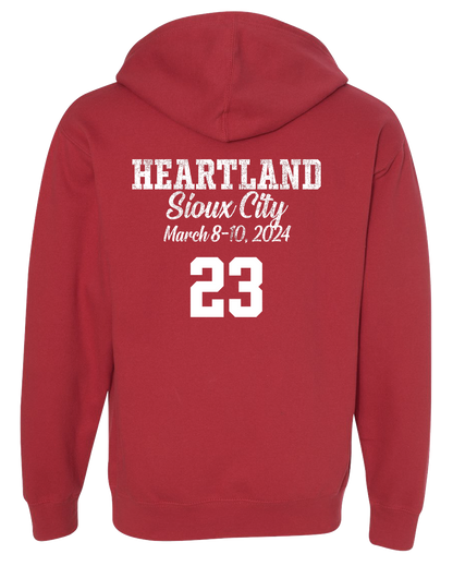 Red Heartland State Basketball Sweatshirt