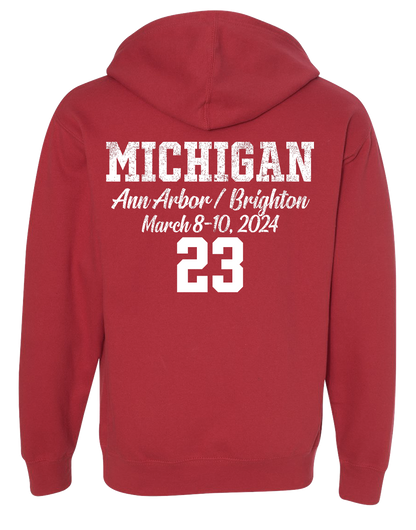 Red Michigan State Basketball Sweatshirt