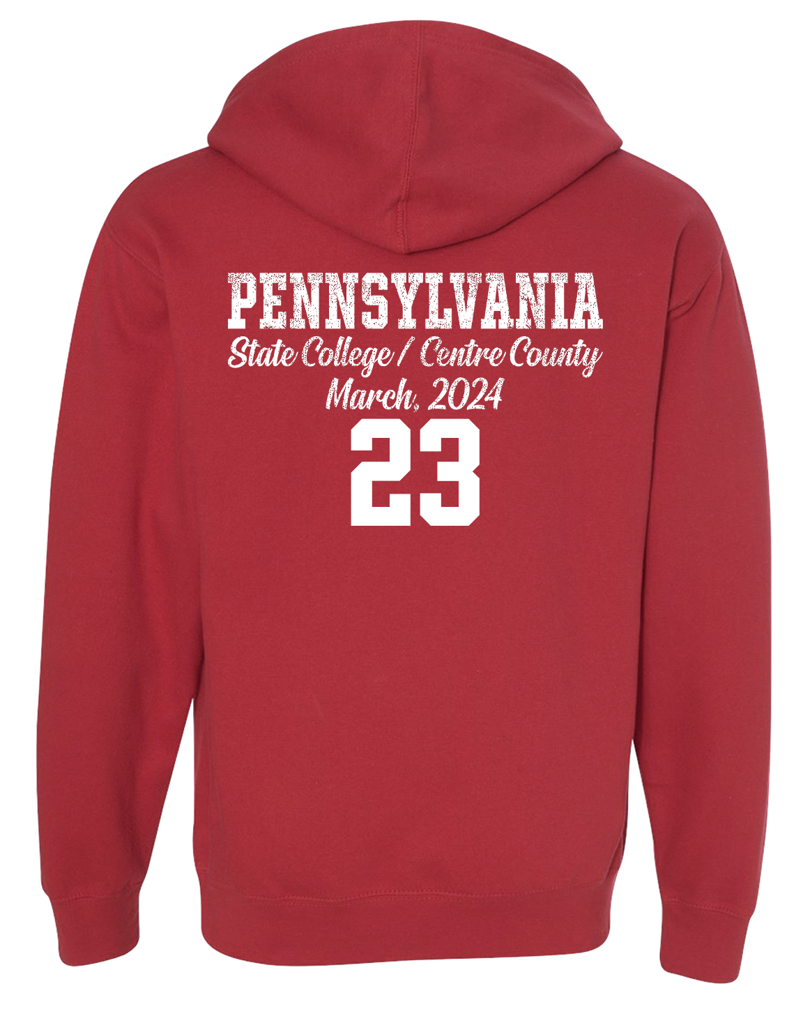 Red Pennsylvania State Basketball Sweatshirt