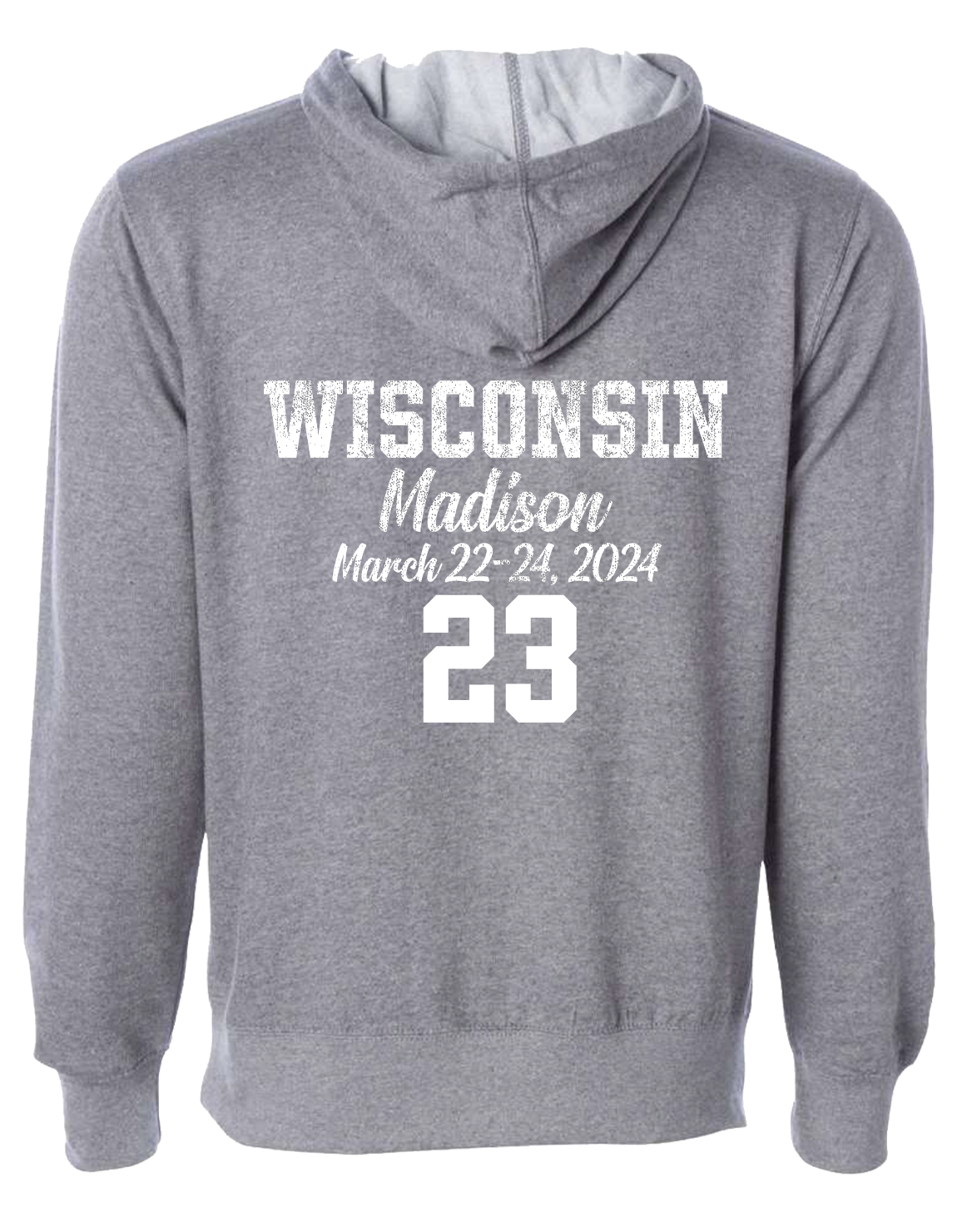Grey Wisconsin State Basketball Sweatshirt