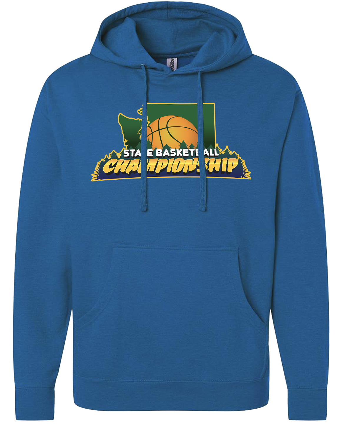 Heather Blue Washington State Basketball Sweatshirt