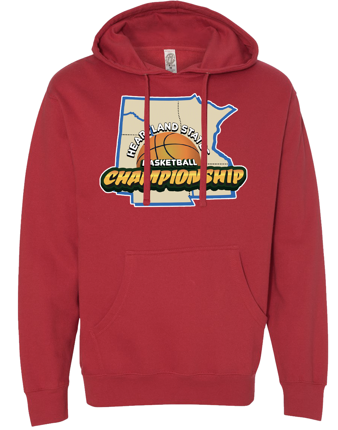 Red Heartland State Basketball Sweatshirt