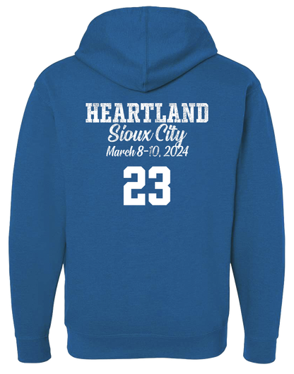 Heather Blue Heartland State Basketball Sweatshirt