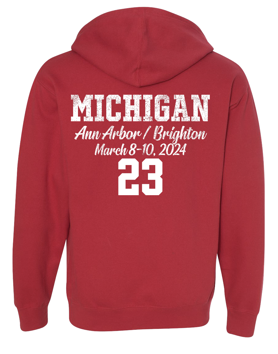 Red Michigan State Basketball Sweatshirt