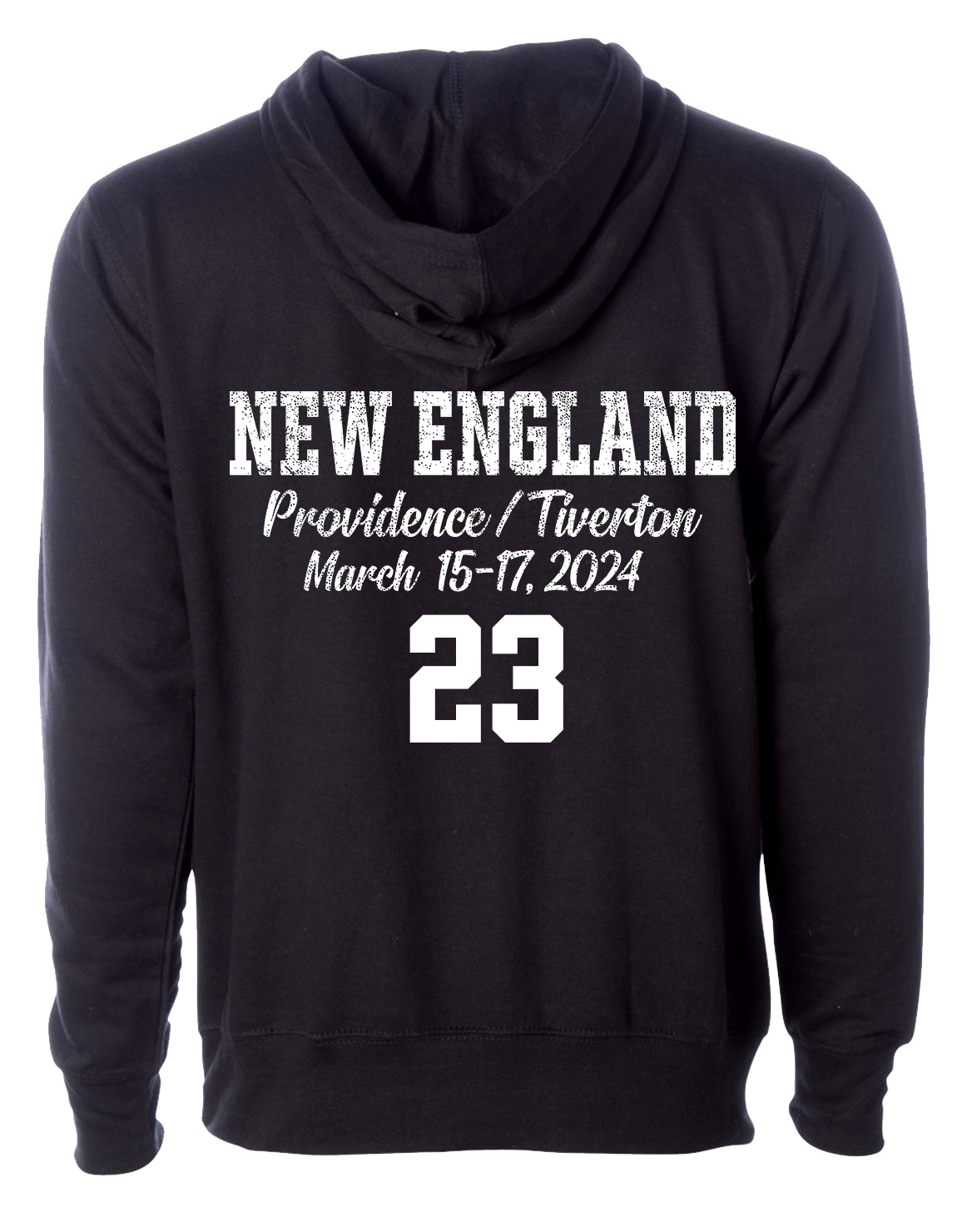 Black New England State Basketball Sweatshirt