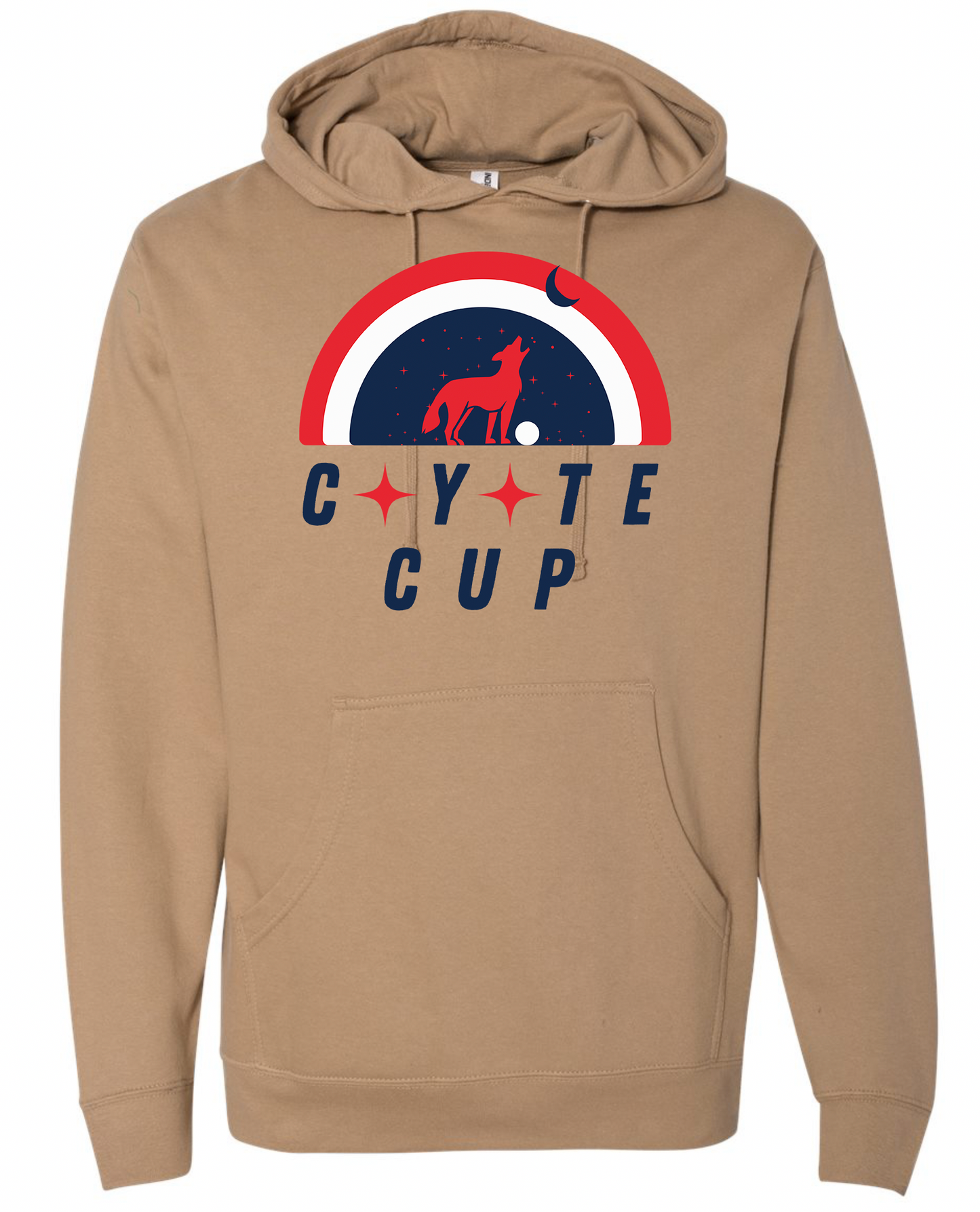 Coyote Cup Tan Hoodie