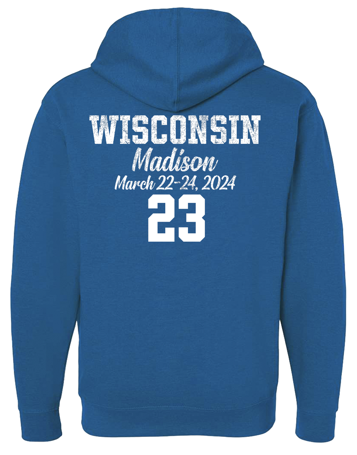 Heather Blue Wisconsin State Basketball Sweatshirt