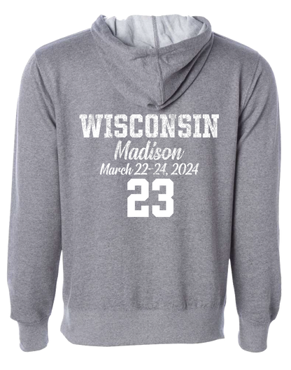 Grey Wisconsin State Basketball Sweatshirt