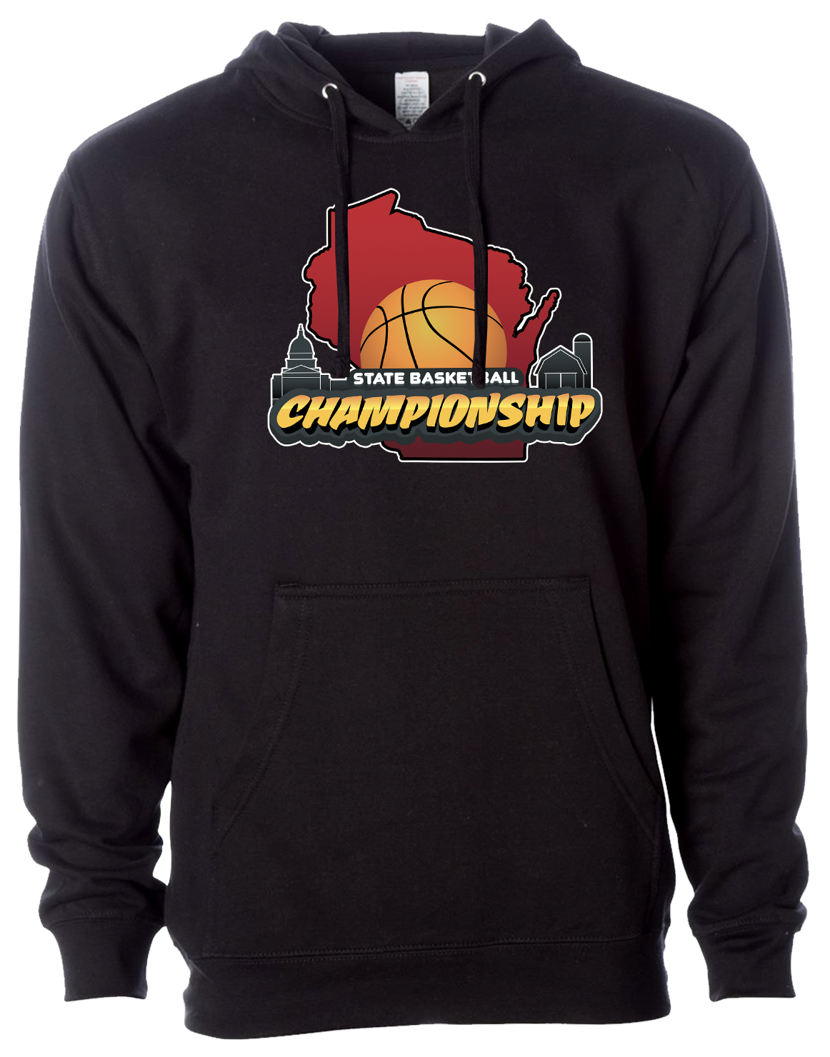 Black Wisconsin State Basketball Sweatshirt