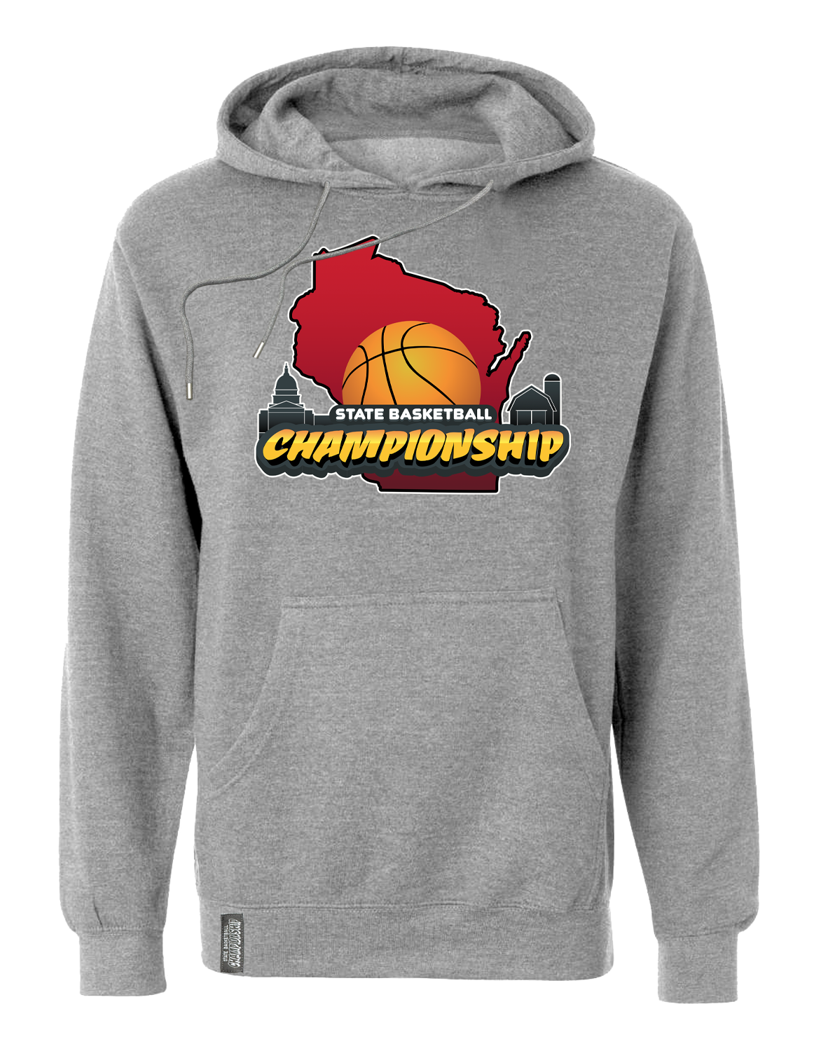 Grey Wisconsin State Basketball Sweatshirt