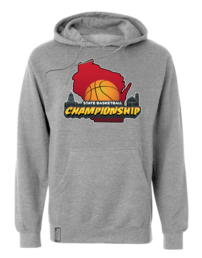 Grey Wisconsin State Basketball Sweatshirt