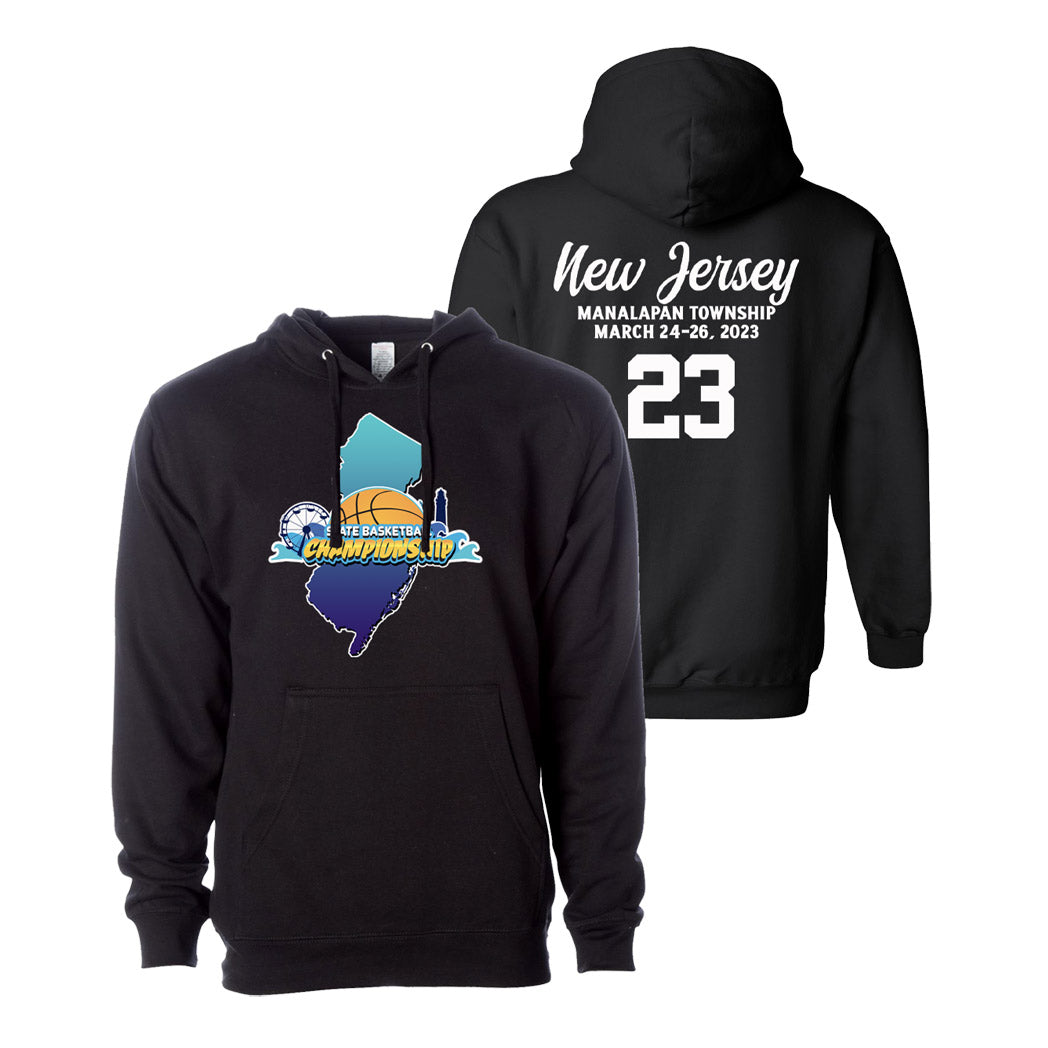 Black New Jersey State Basketball Sweatshirt