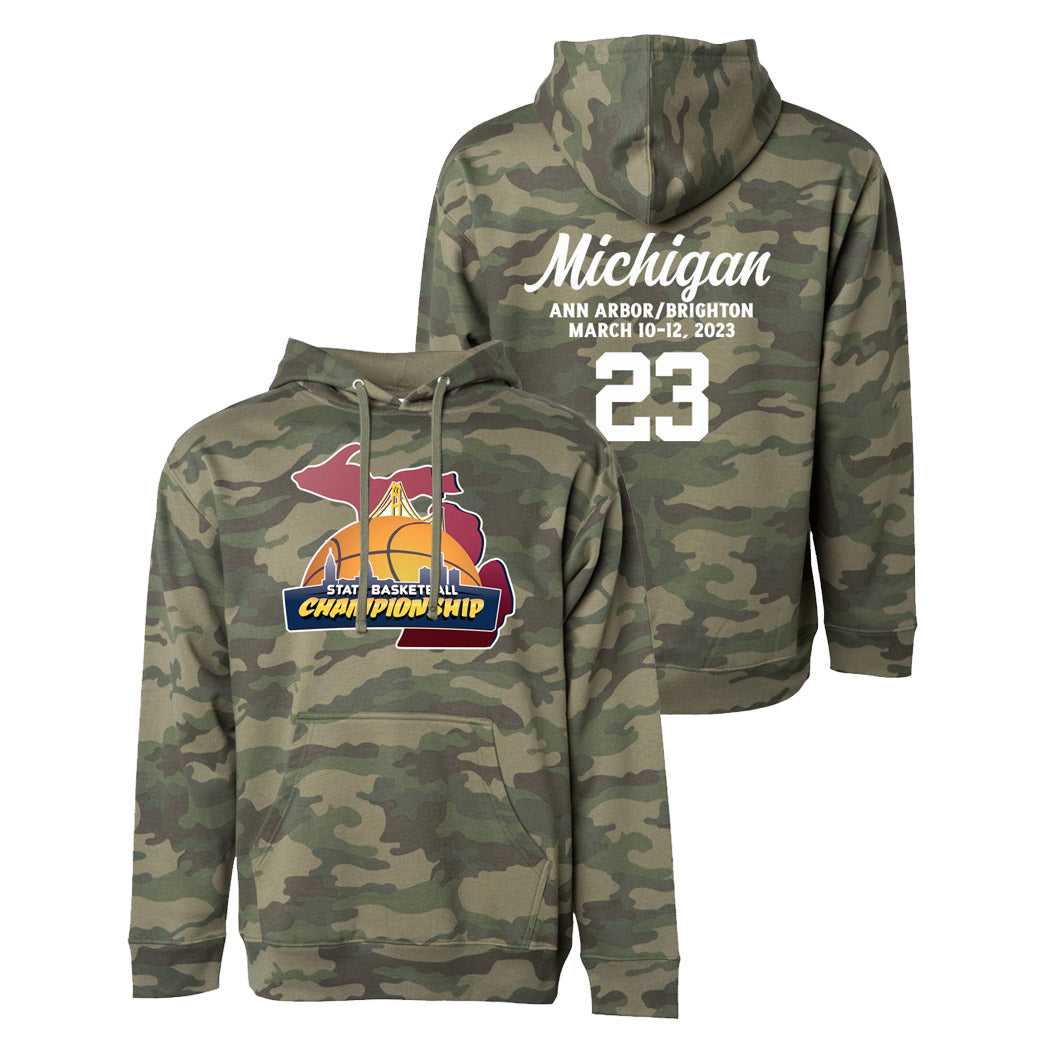 Forest Camo Michigan State Basketball Sweatshirt