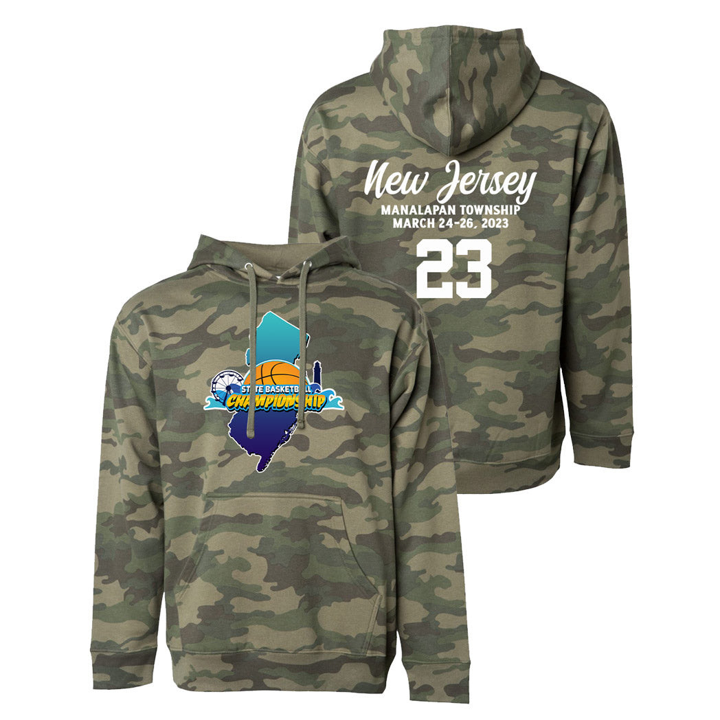 Forest Camo New Jersey State Basketball Sweatshirt