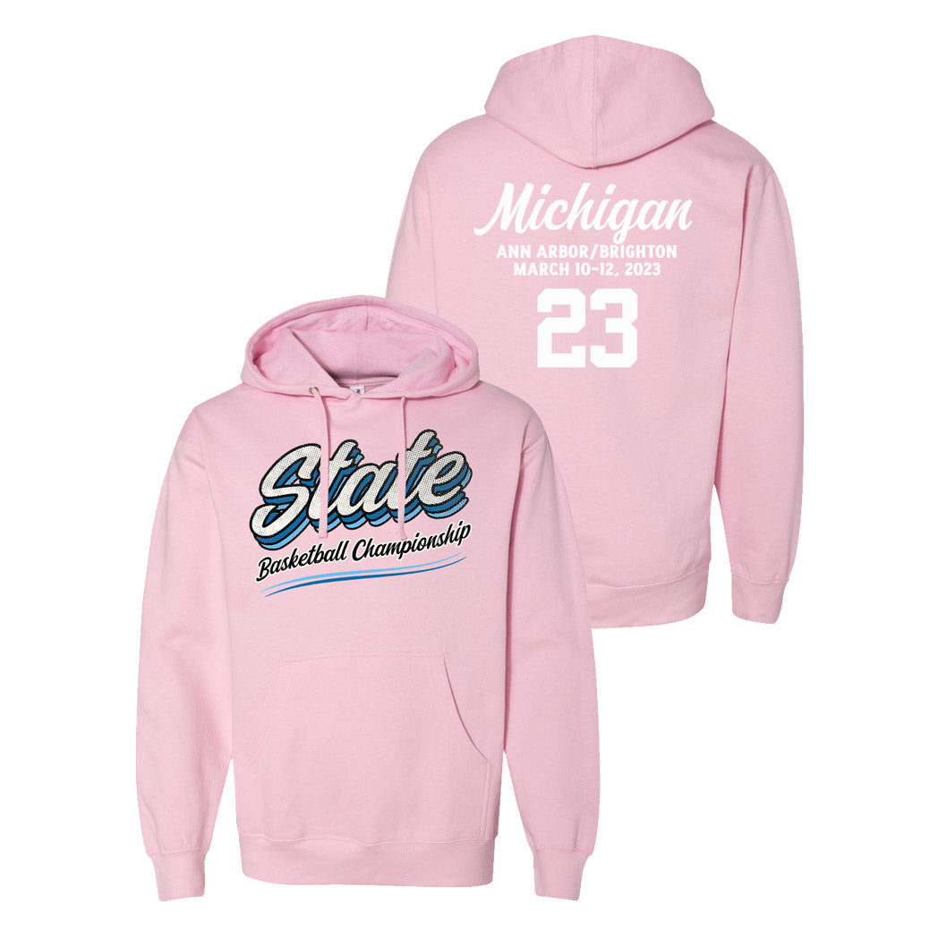 Pink Michigan State Basketball Sweatshirt
