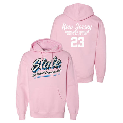 Pink New Jersey State Basketball Sweatshirt