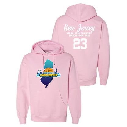 Pink New Jersey State Basketball Sweatshirt